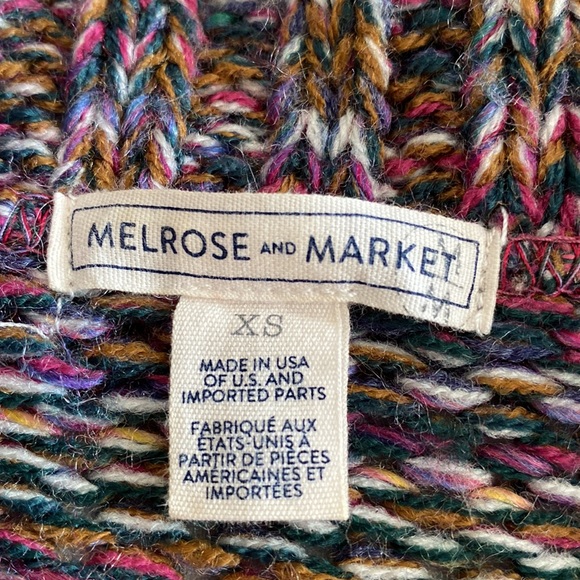 Melrose and Market long open front shawl collar cardigan rainbow pastels pinks - Picture 6 of 16